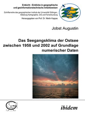 cover image of Das Seegangsklima der Ostsee zwischen 1958 und 2002 auf Grundlage numerischer Daten